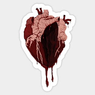cut heart Sticker